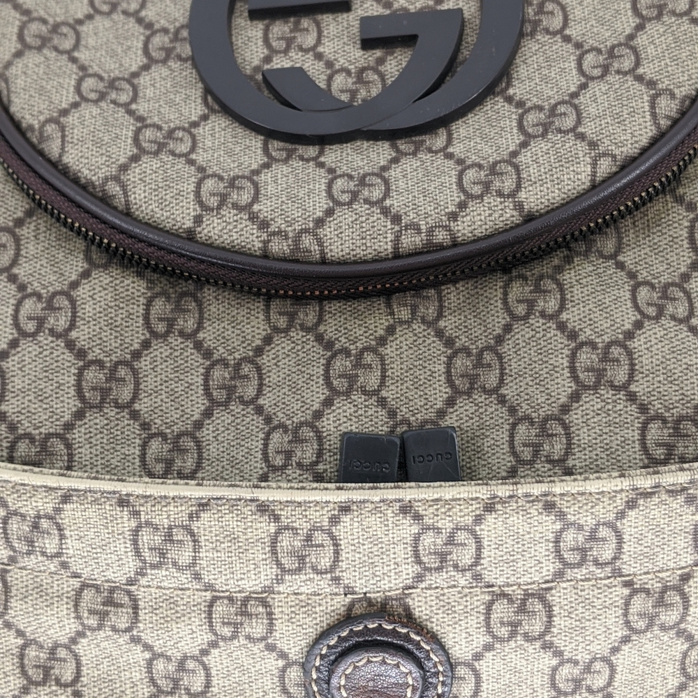 GUCCI GG Interlocking G Med Backpack Coated Canvas - Picture 7 of 8